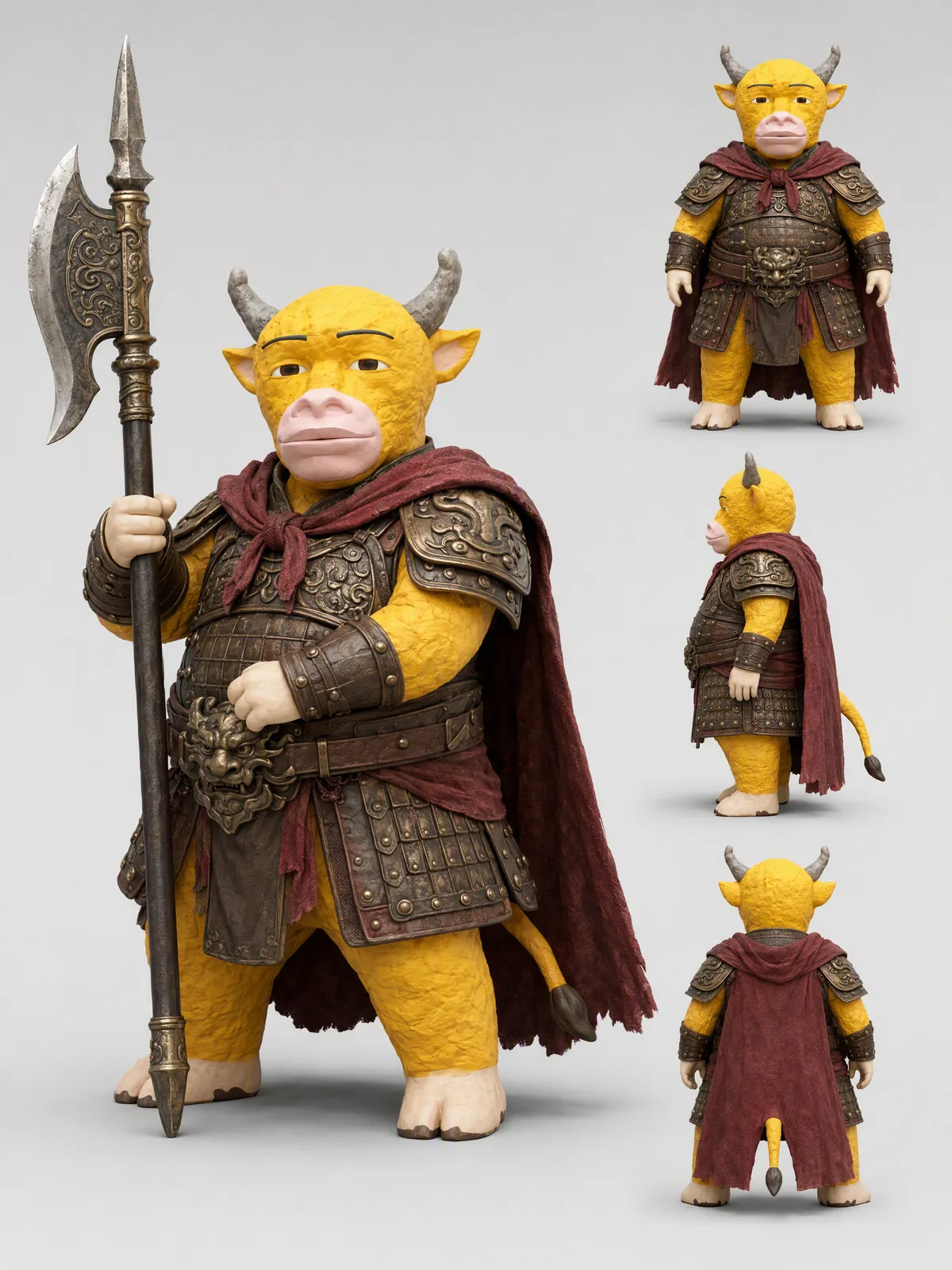 Niulai, heavy armor and axe